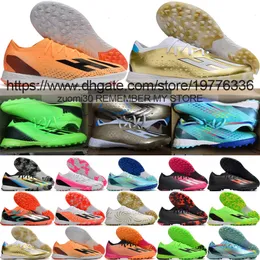 Send With Bag Quality Football Boots X Speedportal.1 TF IC Messis Soccer Cleats Mens Comfortable Soft Leather Training Indoor Turf Football Shoes US 6.5-11.5