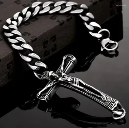 Bangle Retro Classic Jesus Cross Chain Armband Charm Män och kvinnor Trend Casual Party Jewelry Gift
