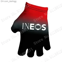 Red INEOS Grenadier 2023 Team Cycling Gloves Men Bicycle Gel Half Finger Glove One Pair Size M-XL Guante Ciclismo Gant cyclisme Q230825