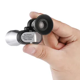 Binocolo telescopico 8x20 HD Mini tasca con messa a fuoco monoculare portatile esterno per caccia campeggio alpinismo escursione birdwatching 230824