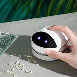 Ручные нажатия Mini Vacuum Cleanser Desk Dest Dust Dust Protable USB Зарядка рабочего стола с чистой кистью для домашнего офиса клавиатура 230825