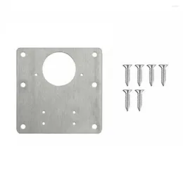 Bath Accessory Set Hinge Repair Plate Rust Resistant Steel Furniture Cupboard Mount Tool Fixing Door Kit