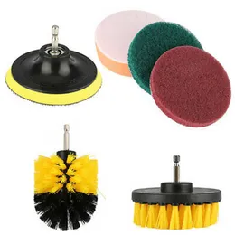Mops 6 teile/satz Power Scrubber Pinsel Set Drillbrush Cordless Aufsatz Kit Auto Polierer Küche Bad Reinigung Werkzeuge 230825