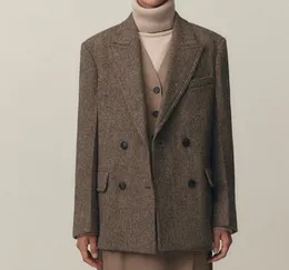 Women's Wool & Blends Women's Herringbone Wool Coat