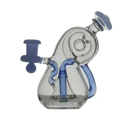 NMH-8-Stil Mini-Wasserpfeifen Glasbong Recycler Rauchen Wasserpfeife Dab Rig 14 cm Höhe mit 14 mm Gelenk