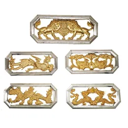 Decorazioni da giardino 2 pezzi 10/12 cm Targa in acciaio inossidabile Indirizzo casa moderna Finestre Cornice porta Decorazione Intaglio in metallo Accessori hardware 230824