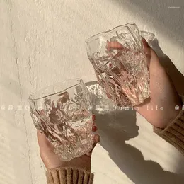 Bicchieri da vino Bicchiere da acqua in vetro Twisted Home Unico e carino tè per bere Tazza di grande capacità Semplici tazze da latte coreane di alta bellezza