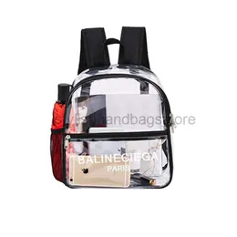 Backpack designer bag PVC transparent transparent backpack outdoor portable backpack large capacity and simple student backpackstylishhandbagsstore6