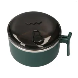 Skålar rostfritt stål soppa skål 33-ounce stor kapacitet mikrovågbar lunchlåda mikrovågsugn frukost