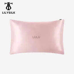 Lilysilk Pure 100 Silk Pillow Case Hair with Hidden Zipper 19 Momme Terse Color for Women Män Barnflickor Lyxfri frakt HKD230825 HKD230825