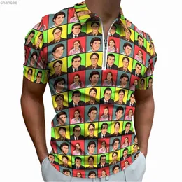 Dwight Schrute Casual Polo рубашка The Office футболки для мужчин с коротким рубашкой Daily Vintage негабаритный топ подарок на день рождения HKD230825