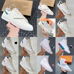 2023 Mid 77 Mid 72 Blazeres Double Hook Sail Green Blue Running Shoes Red White Men Women Sports Low Sneakers Eur 36-45