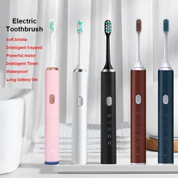 Tandborste ultraljud tandborste laddningsbar elektrisk tandborste 2 minuter timer 5 lägen rengöring maglev tandborstar badrum artiklar 230824