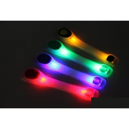Led Gadget Night Safety Running Armband Reflective Light Belt Arm Strap Sport Jogging Cycling Bracelet Luminous Toy Drop Delivery El Dhrs0