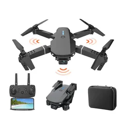 Dobrável 360 Global Drone 4K Câmera Mini WIFI HD Grande Angular Vídeo de Longa Distância E88pro Mini Drone Sem Fio Evitar Obstáculos Altitude Hold RC Flyer Gift Toys