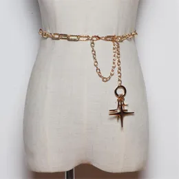 Bältes Pentagram Chain Renaissance Belt/ Metal Medieval Faire Costume Viking Jewelry Cosplay Accessories Gift