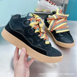 Curbs Up Schoenen Designer Sneaker Lanviin Editie 2023 Topmerk Dikke Zool Kant Heren Papa Dezelfde Stijl Man Vrouw Mode Paar Training Skateboarden Ysbf