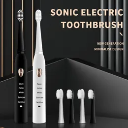 Other Oral Hygiene Jianpai Adult Black White Classic Acoustic Electric Toothbrush Adult 5-gear Mode USB Charging IPX7 Waterproof Acoustic Electric 230824
