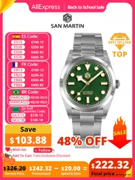 Wristwatches San Martin Vintage 36mm BB36 Explore Climbing Series Luxury Men Watch Couples Sport Watches Automatic Mechanical 10Bar Relogio 230824