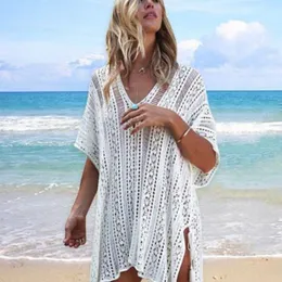 Jeans vamos todos 2021 Summer Beach Cover Up Multi Colours Copertura da bagno per donne Abito Crochet Abitazioni Coverup