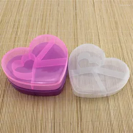 Jewelry Pouches 1pcs Love Shape Plastic Storage Box Accessories Packing