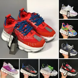 2023 Designer Italy Casual Running Shoes Top Quality Chain Reaction Wild Jewels Chain Link Trainer Casual Shoes Sneakers EUR 36-45 B5