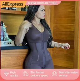 Waist Tummy Shaper Women'S Bodysuit Bodyshaper Tummy Control Side Zipper Butt Lifter Breast Support Long Shaperwear-Spot Goods 230824