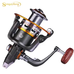 BAITCASTING REELS SOUGAYILANG 11 BALL LAWER SPINING REEL 52 1 Högväxelväxelförhållande Rättsligt utbytbart handtag Hjul 230824