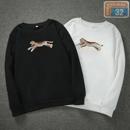 Herren-Sweatshirts, O-Ausschnitt, Leopard, Tigerkopf, Buchstabe, verdickt, lässig, atmungsaktiv, bequem, Stretch-Baumwolle, Slim-Fit-Stil, Oberteil für Herren, Rundhalsausschnitt, Größe S-3XL, GG929