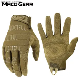 Outdoor Taktische Handschuhe Militärische Ausbildung Armee Sport Klettern Schießen Jagd Reiten Radfahren Volle Finger Anti-Skid Fäustlinge Q230825