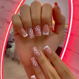 Pink Heart Rhinestone False Pink Nails Set With Detachable Press On Design,  Short Ballet Full Cover Acrylic Tips From Qinjinqiu, $32.22