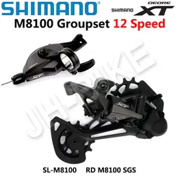 Deragliatori bici Shimano Deore XT M8100 Gruppo 12 speep Mountain 1x12 velocità SL RD originale Deragliatore posteriore Leva del cambio 230825