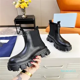 Designer stövlar kvinnor ankel boot läder loafer sko molnbust skor strids motorcykelsko