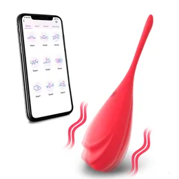 Dorosłe zabawki bezprzewodowa aplikacja Bluetooth Jump Jaja Mini Vibrator Gspot Cliteral Stimulator żeńska zabawka seksu 230824