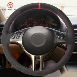 Black Suede Car Steering Wheel Cover for BMW 3 Series E46 2000-2006 5 Series E39 2000-2003 E53 X5 2003 Z3 E36 2000-20022727