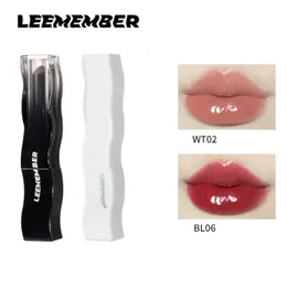 Lipstick LEEMEMBER Series Of Solid Lip Gloss Moisturizing Mirror Lip Glaze Moisturize Tint Women Beauty Black Feather Makeup Cosmetics 230826