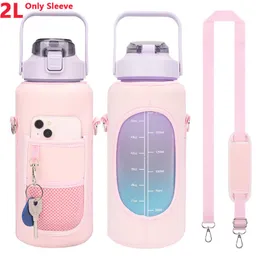 Other Drinkware 2L Water Bottle Covers Large Capacity Thermos Flask Sleeve Anti-scalding Non-slip Water Cup Protective Cover Only Sleeve 230825