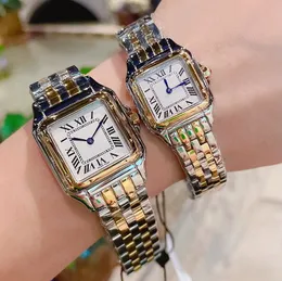 2023 novo clássico elegante designer relógio mulheres homens panthere moda quartzo movimento relógios tanque quadrado mulheres ouro prata relógios Montre de Luxe business