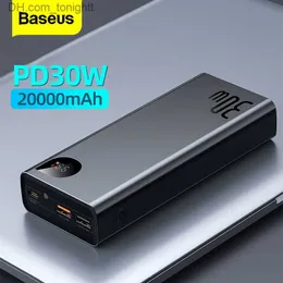 Baseus Power Bank 20000MAHポータブル高速充電外部バッテリー充電器10000MAH PowerBank for iPhone 14 13 Poverbank Q230826