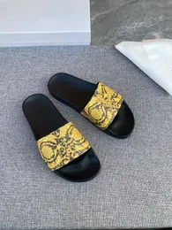 2023 Platform Designer Rubber Slides Sandal Floral brocade Fashion Mens Gear bottoms Flip Flops Slippers Striped Womens Sandals Designers Loafers Sliders 0928