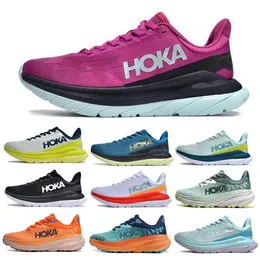 Hoka Mach 4 Challenger ATR 7 Running Shoes Hokas 5 White Fiesta 2023 Mens Women Man Run Run Tennis Tenis Trainer Size 5.5 - 12