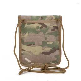 Korthållare ID Holder Tactical Pouch File Folder Organizer Bag Military Nylon Chest Hang Molle In