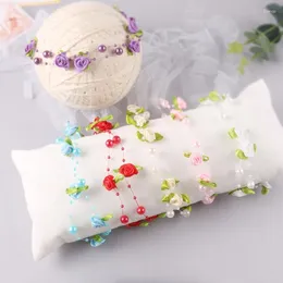 Hair Accessories Baby Pearl Headband Born Pography Props Princess Headwear Band Faux Flower Shower Gifts