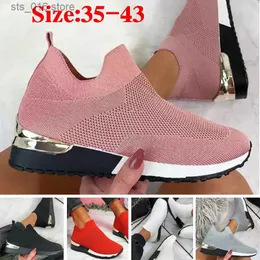 Dress Shoes Spring Autumn Women Vulcanized Sneakers Ladies Breathable Slip-On Shoes for Female Casual Sport Platform Shoes Zapatos De Mujer T230826