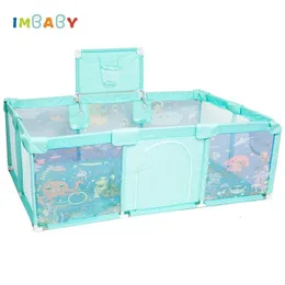 Baby Rail Modello Cartoon Box per bambini Barriere di sicurezza Recinzione con cornice per palline giocattolo Parco giochi per bambini anti-collisione per interni 230826