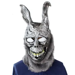 Party Masks Animal Cartoon Rabbit Mask Donnie Darko Frank The Bunny Costume Cosplay Halloween Maks Supplies 230825