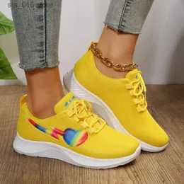 Dress Shoes New Women Sneakers 2023 Summer Autumn High Heels Ladies Casual Shoes Women Wedges Platform Shoes Female Thick Bottom Trainers T230826