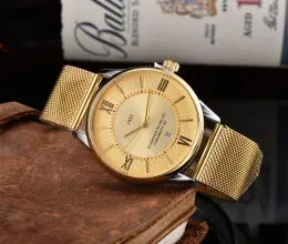 Tisso -handledsklockor för män 2023 Herrklockor Tre nålar kvartsvakt Titta högkvalitativ Top Luxury Brand Clock Powermatic Fashion Accessories Mesh Strap 8989