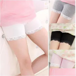 Shorts Children Modal Cotton Summer Fashion Lace Short Leggings For Girls Safety Pants Baby Tights Drop Delivery Kids Maternity Cloth Ot6Ze