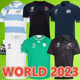 2023 Scozia Inghilterra Fiji Irlanda Argentina Rugby Maglie Giappone Australia Portogallo Sud USAS Nuova Africa Zelanda jersey uniformi camicie
